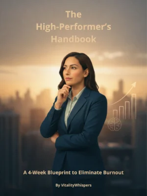 A professional woman with city skyline