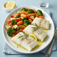 cod with veg